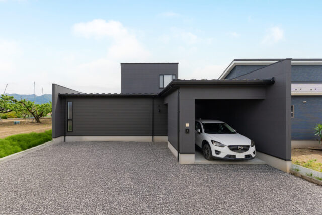 北道路×開放感　甲州市の家